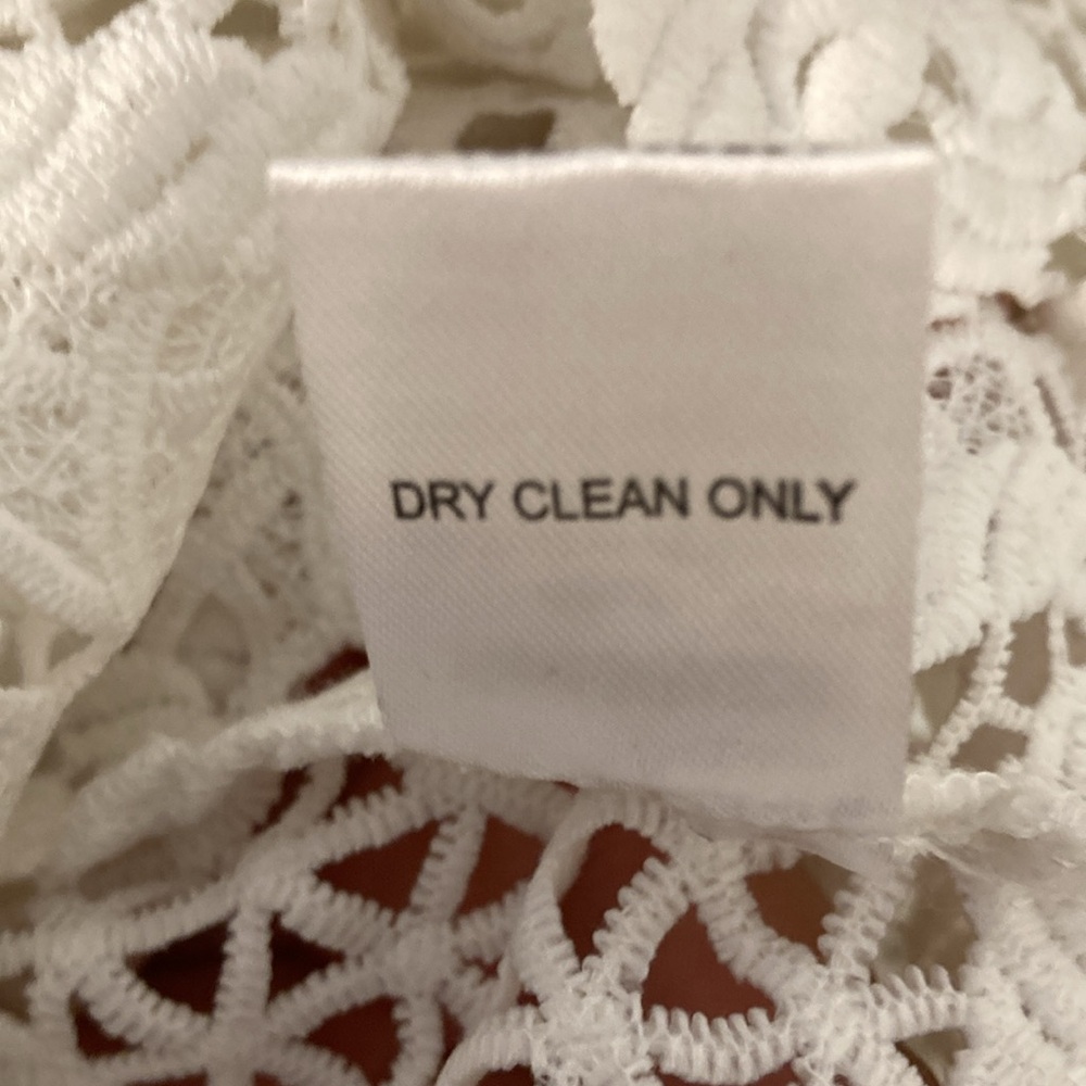 NWT Yoana Baraschi Celestial Garden Lace Tunic Dress in White Size 6 - Picture 9 of 9